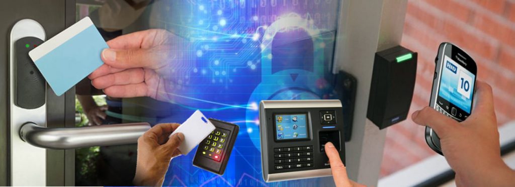 Modern access and attendance systems including RFID card readers, biometric fingerprint devices, keypad terminals, and mobile-based access solutions.